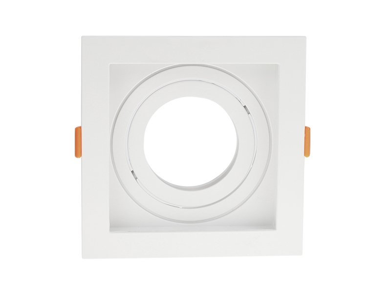 spot recuado de embutir quadrado movel par 20 branco taschibra