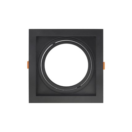 spot recuado de embutir quadrado movel ar 111 preto taschibra