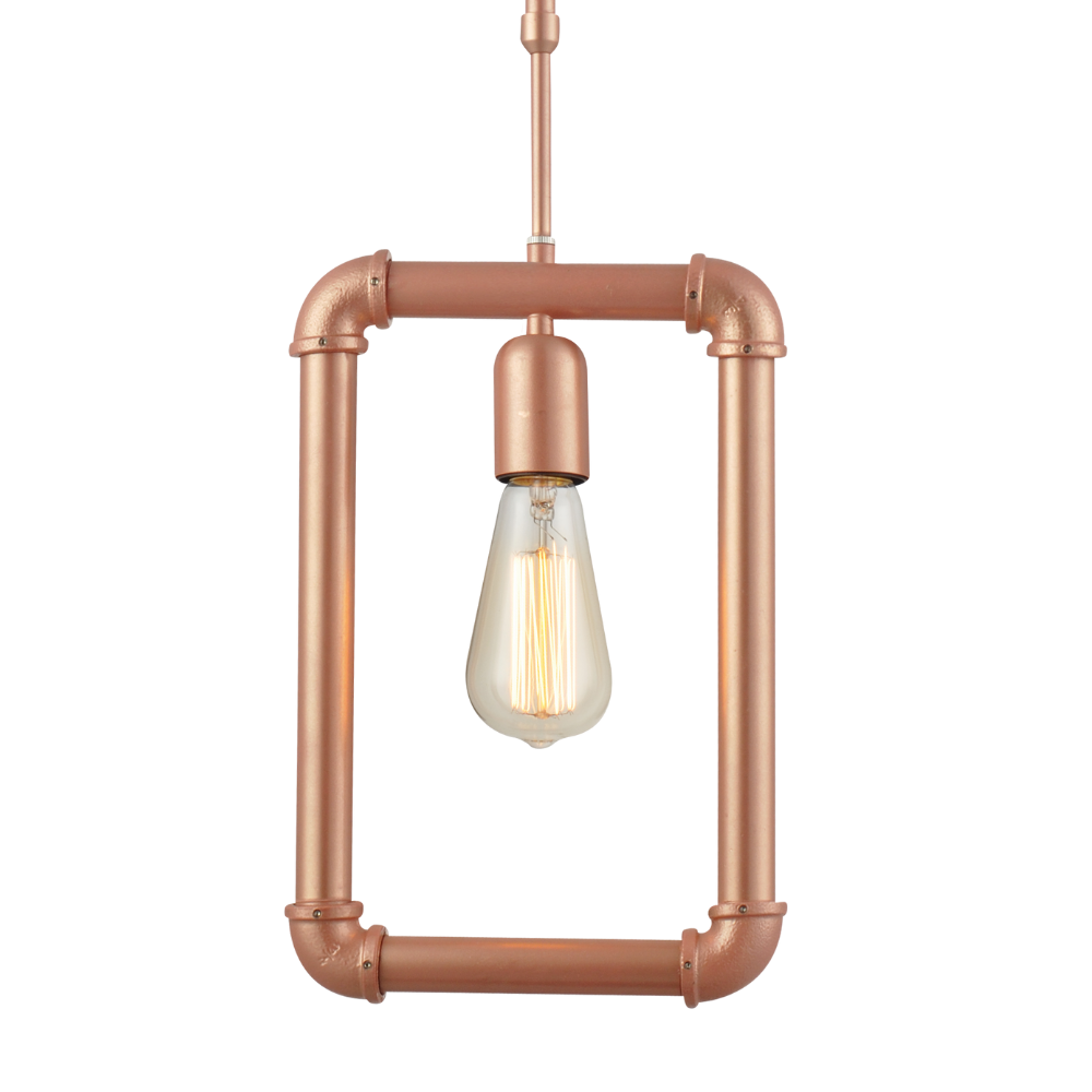 pendente avant hash aco cobre para 1 lampada e27 bivolt