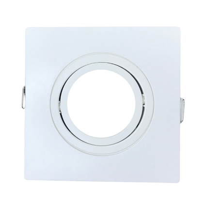 spot de embutir pix quadrado plano movel mr16 branco