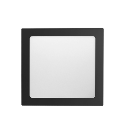 painel de led quadrado embutir 18w preto bivolt taschibra