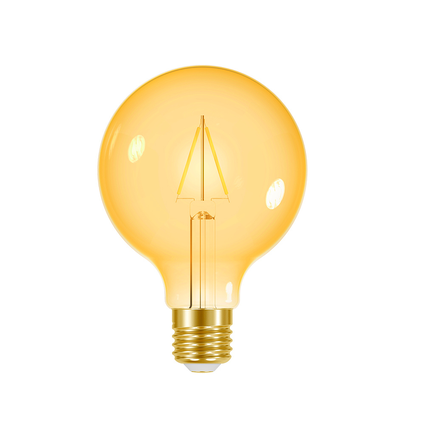 lampada led filamento vintage globo g125 95 taschibra e27 bivolt