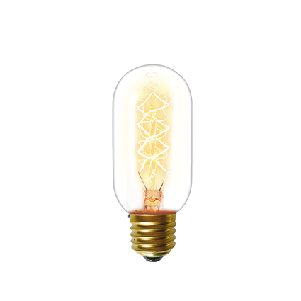 lampada filamento carbono taschibra t45 retro e27 ambar