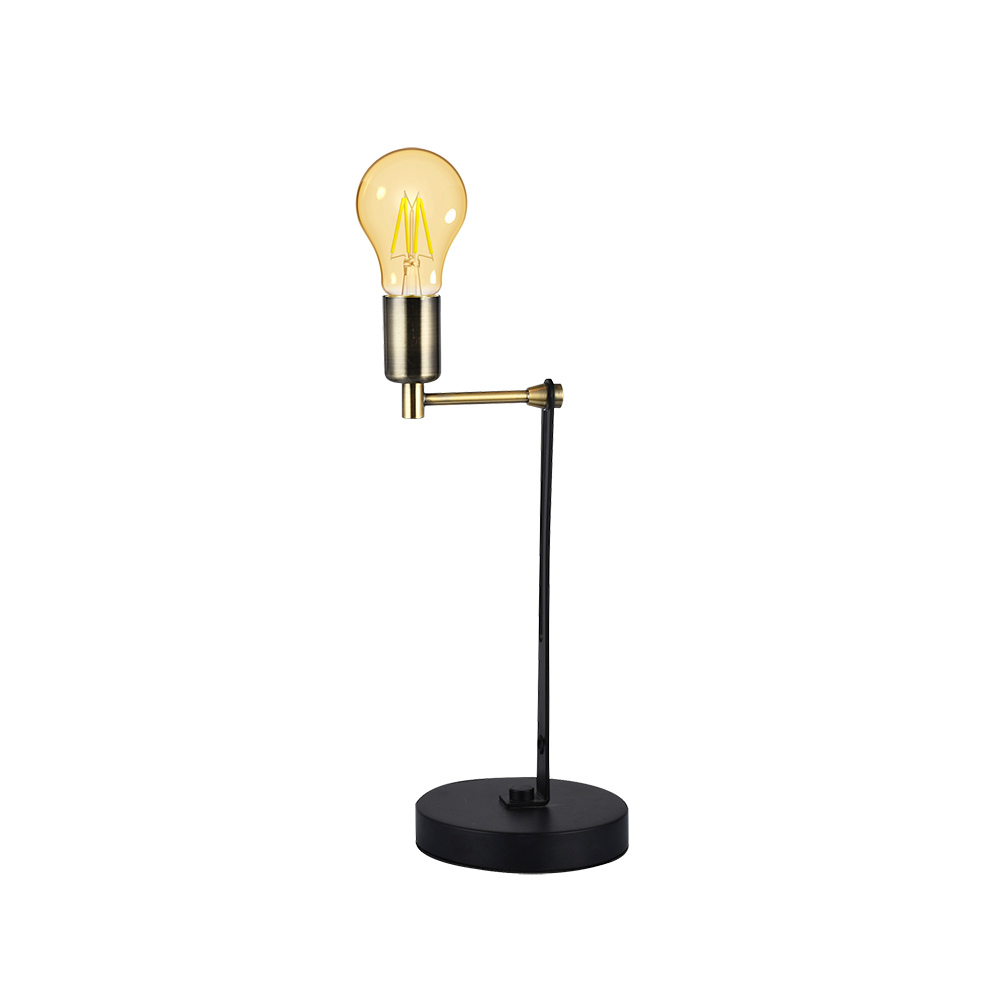 luminaria abajur taschibra zancos pretoouro e27 bivolt