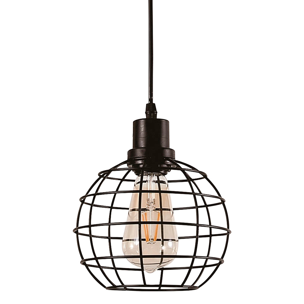 lustre pendente taschibra stuck preto e27 bivolt