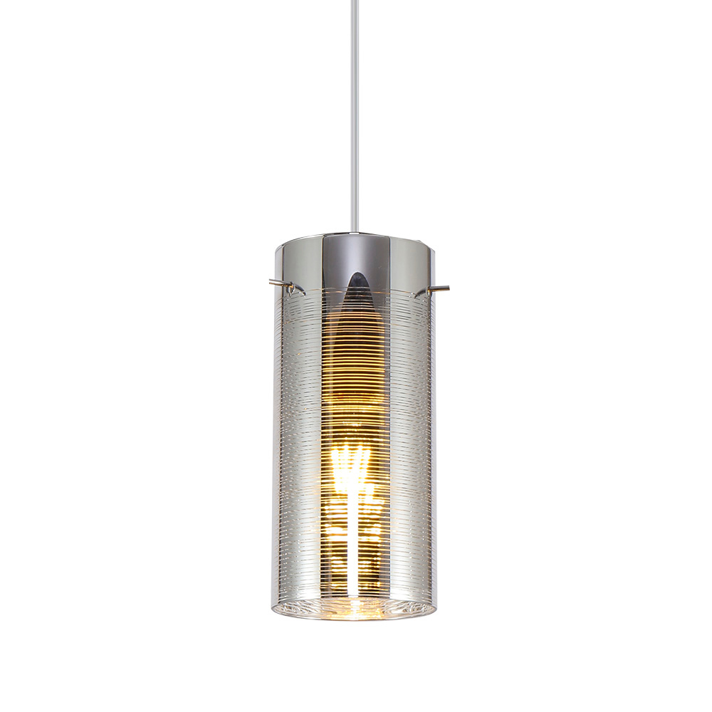 lustre pendente taschibra cristal aruna cromado e27 bivolt