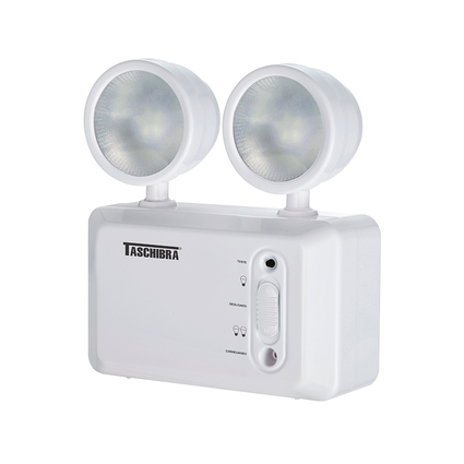 luminaria emergencia bloco autonomo taschibra farol 250 lumens bivolt