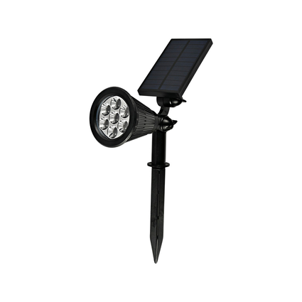 espeto solar sunshine taschibra led 3w es1 preto 6500k