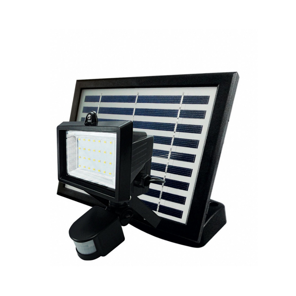 refletor solar de led prime 02 ip44 taschibra preto bivolt