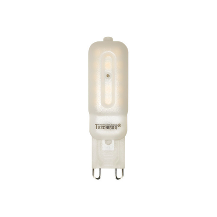 lampada led taschibra g9 drops 2 5w leitosa 2700k luz quente