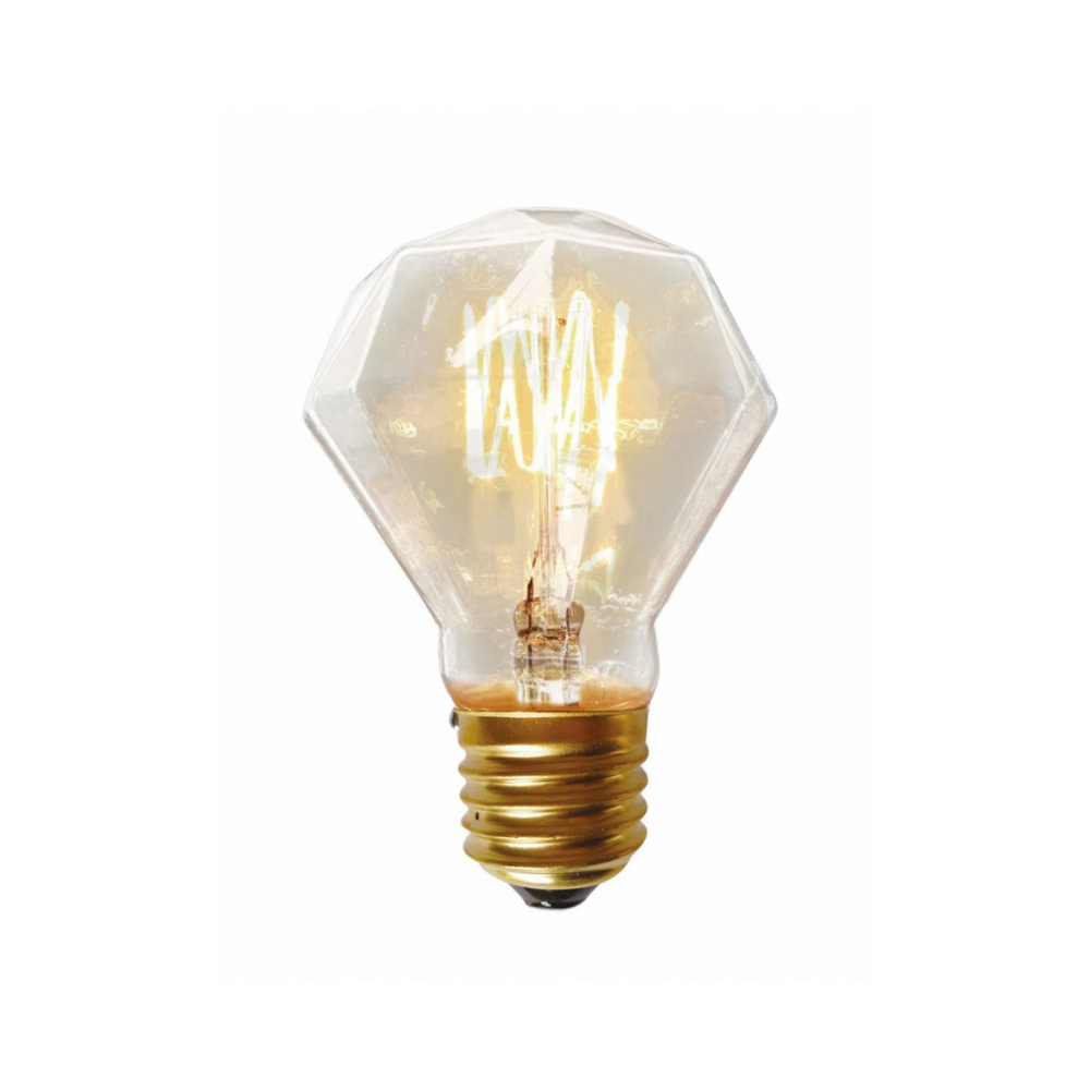 lampada filamento carbono blumenox d64 retro e27 ambar