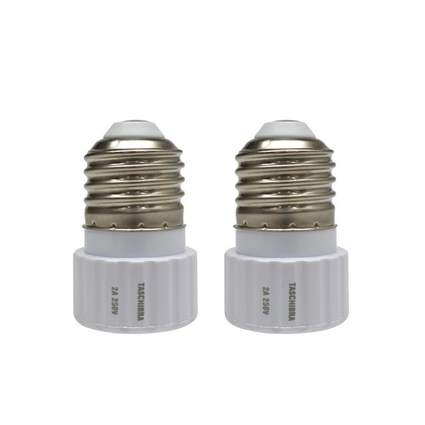 soquete adaptador para lampada taschibra e27g9 250v 2pc bivolt
