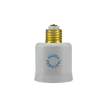 soquete adaptador para lampada taschibra e27e40 250v 2pc bivolt 2