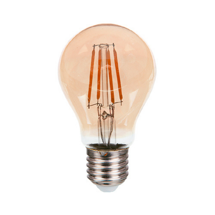lampada led pix filamento vintage a60 e27 ambar bivolt