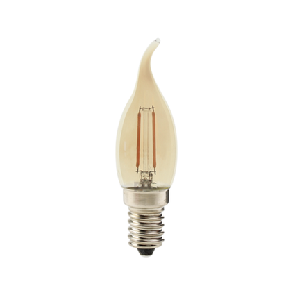 lampada led vela bico torcido tvl 3w taschibra e14e27 2700k luz quente