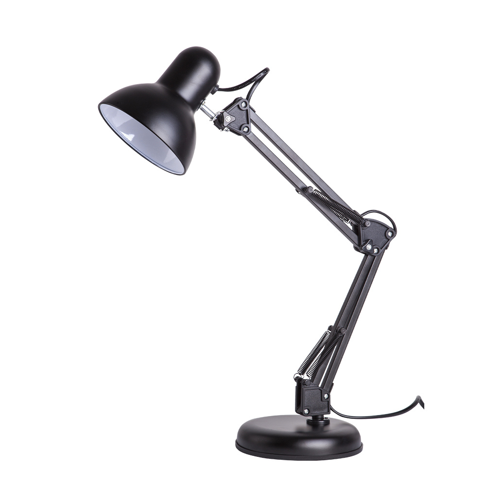 luminaria de mesa startec pixar empire b articulavel e27 preta bivolt