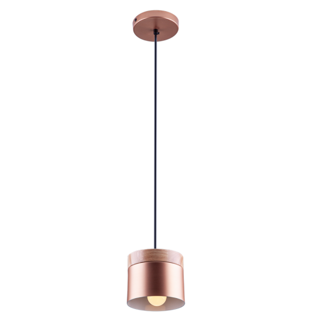 pendente startec lagos redondo e27 cobre bivolt