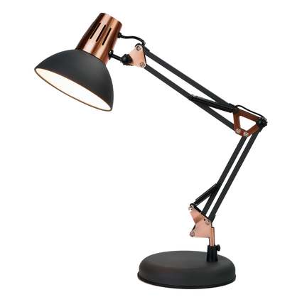 luminaria de mesa bravalumi pixar articulavel e27 bivolt preto