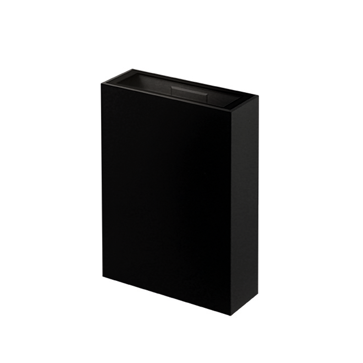 arandela led taschibra quadre slim ip65 preto bivolt