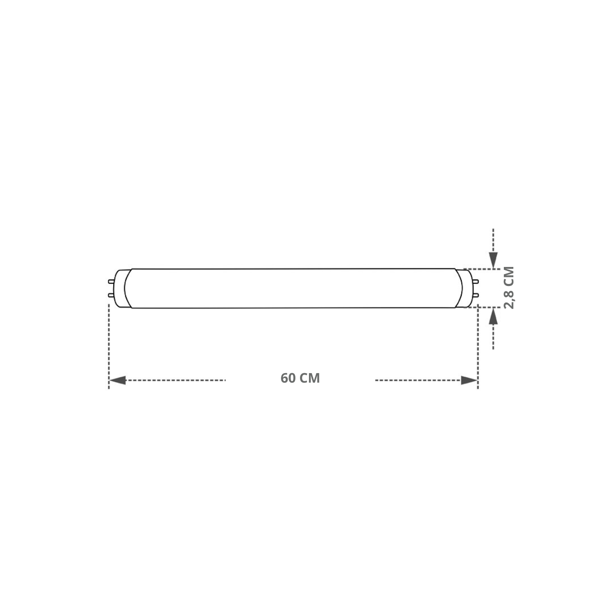 lampada elgin tubular led t8 10w 60cm g13 bivolt
