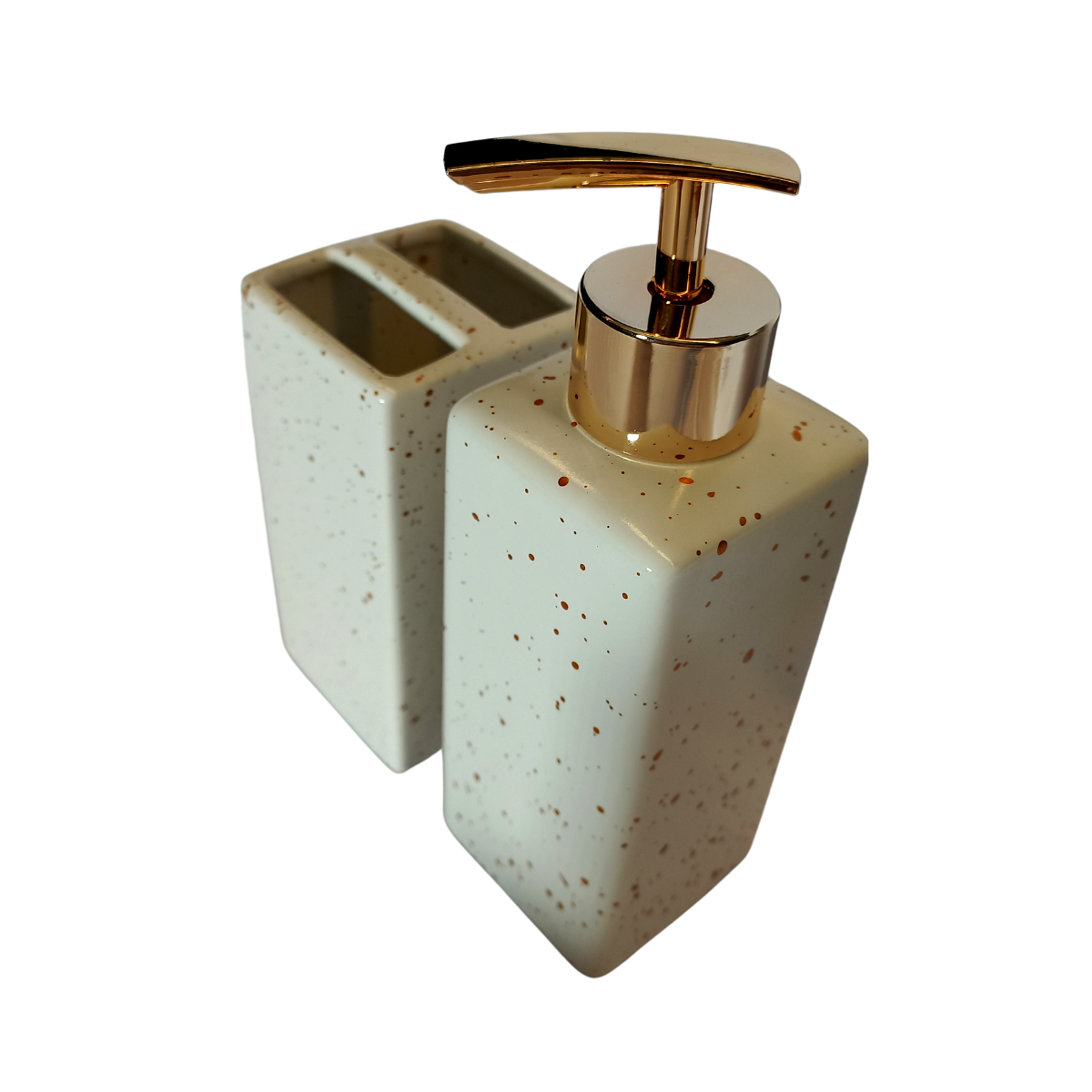 kit banheiro branco com cobre