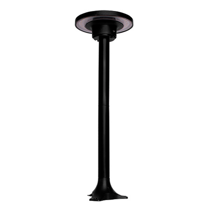 luminaria poste de jardim taschibra lucine 6w led preto bivolt