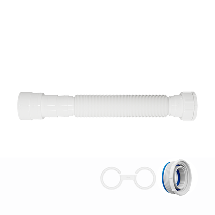 sifao flexivel blukit tubo extensivo 70cm universal branco