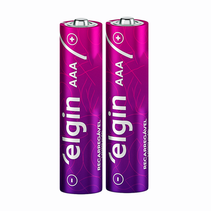 pilha recarregavel elgin aaa 1 2v 1000 mah cartela com 2 unidades