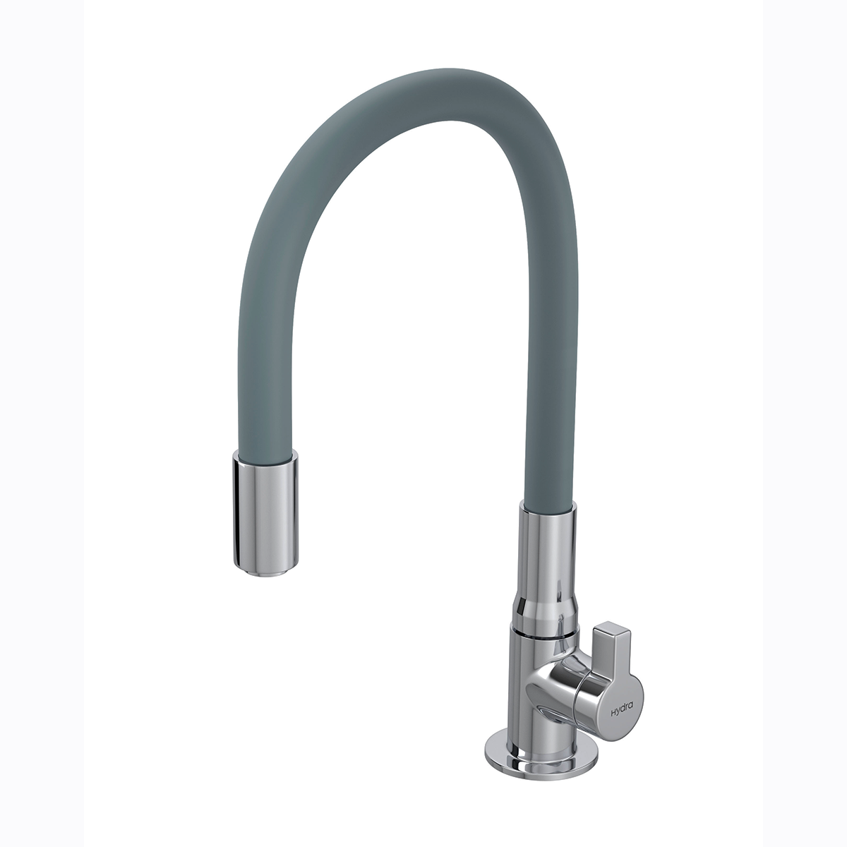 torneira hydramotion flexivel de bancada cinza hydra