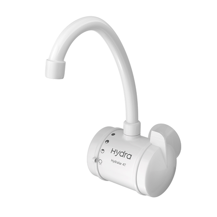 torneira eletrica hydralar 4t de parede branca hydra