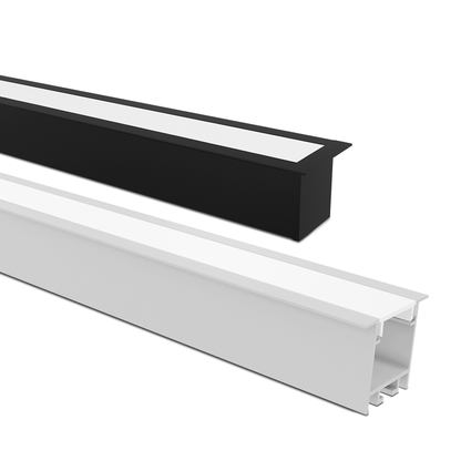 perfil de embutir taschibra para fita de led apex 35