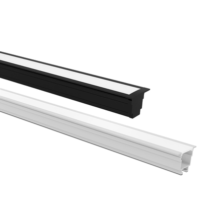 perfil de embutir taschibra para fita de led vertex 25 1