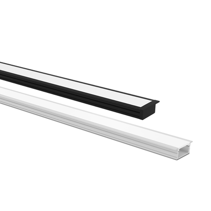 perfil de embutir taschibra para fita de led vertex 24