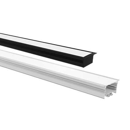 perfil de embutir taschibra para fita de led zenith 62