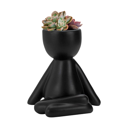 vaso decorativo bravadecor robert plant bob em ceramica plantas