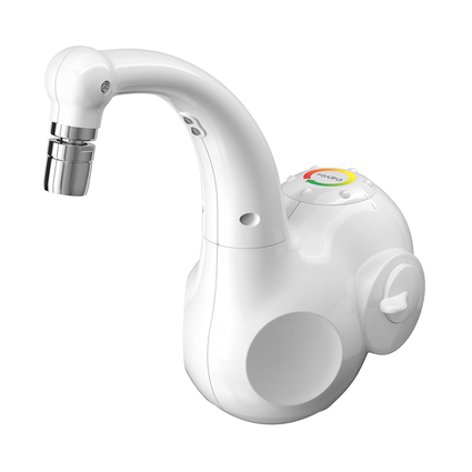 torneira eletrica lumen de parede branca hydra
