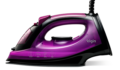 ferro de passar a vapor elgin iron light 5 temperaturas base ceramica m