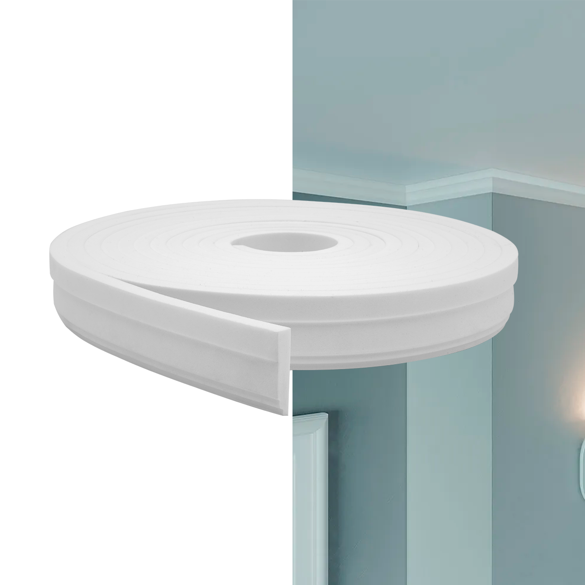 rodateto eva autocolante flexivel moldura 5cm