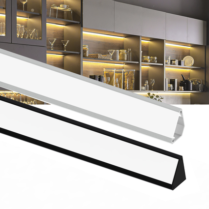 perfil sobrepor taschibra led 3x3cm spire l30