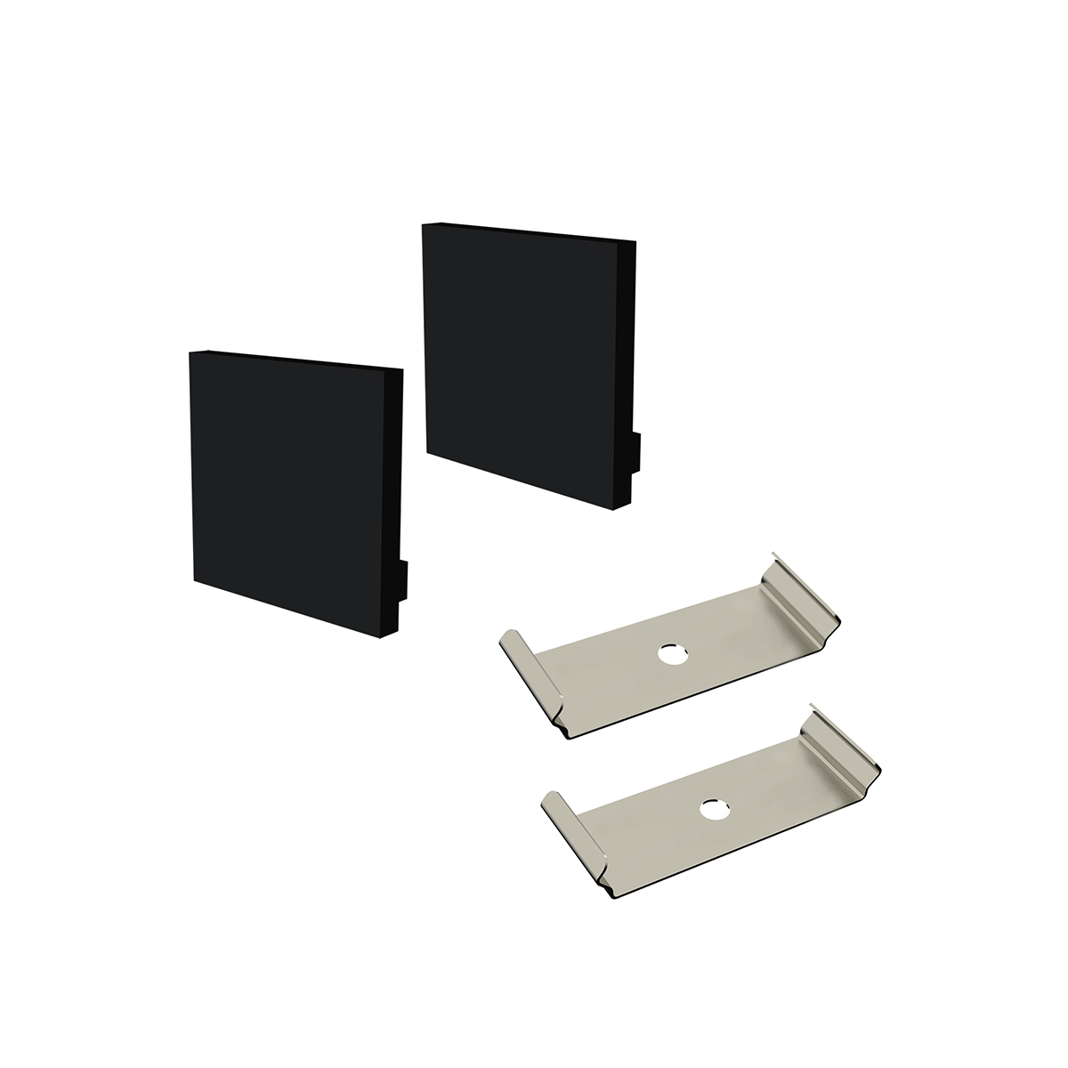kit acessorios taschibra para perfil sobrepor 3 5x4 5cm spire 35 pt