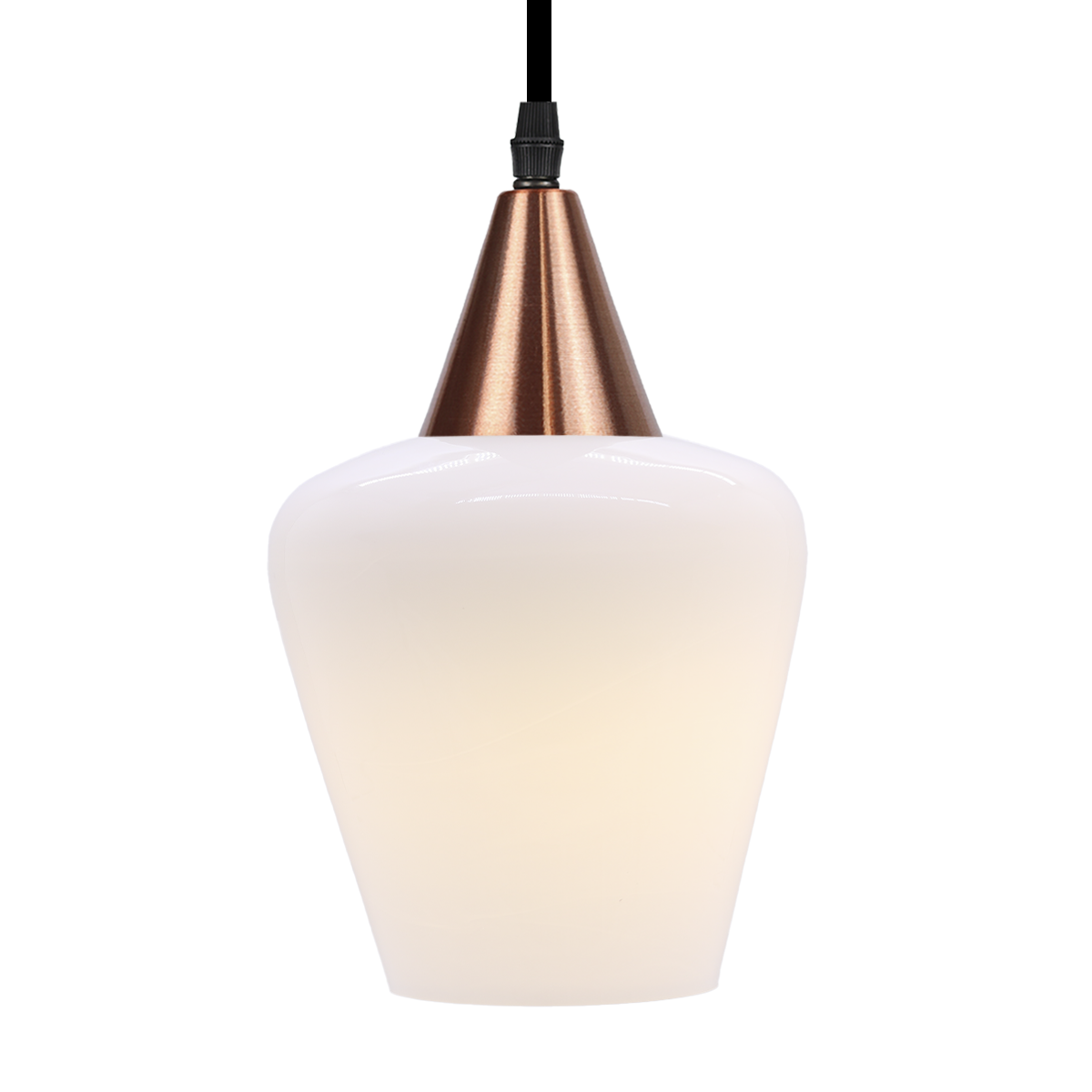 lustre pendente taschibra monalisa branco leitoso e27 bivolt cobre 1