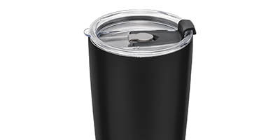 copo temico em aco inox parede dupla preto com tampa m3