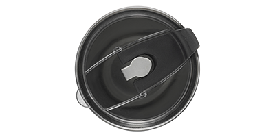 copo temico em aco inox parede dupla preto com tampa m2