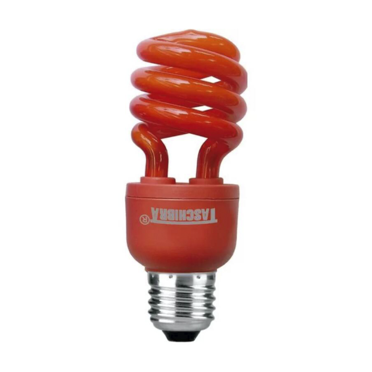 lampada compacta eletronica taschibra espiral 26w e27 110v vermelho