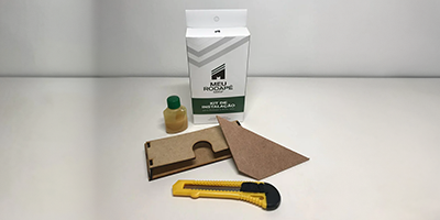 kit instalacao gabarito e cola para rodape eva ate 10cm meurodape m1