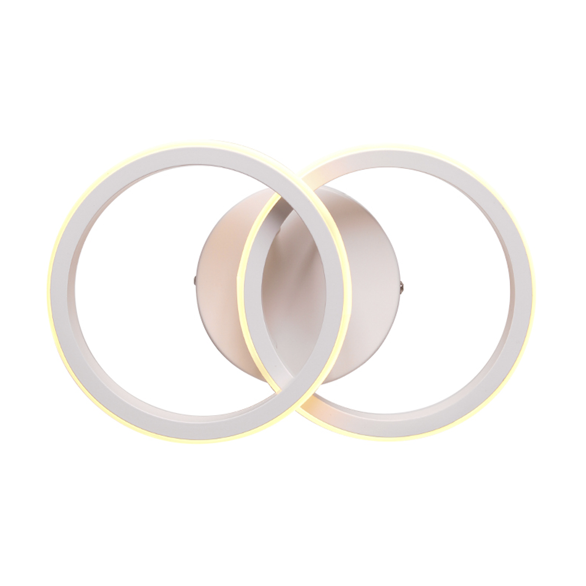 plafon taschibra village circle led 10w 3000k luz amarela bivolt branco