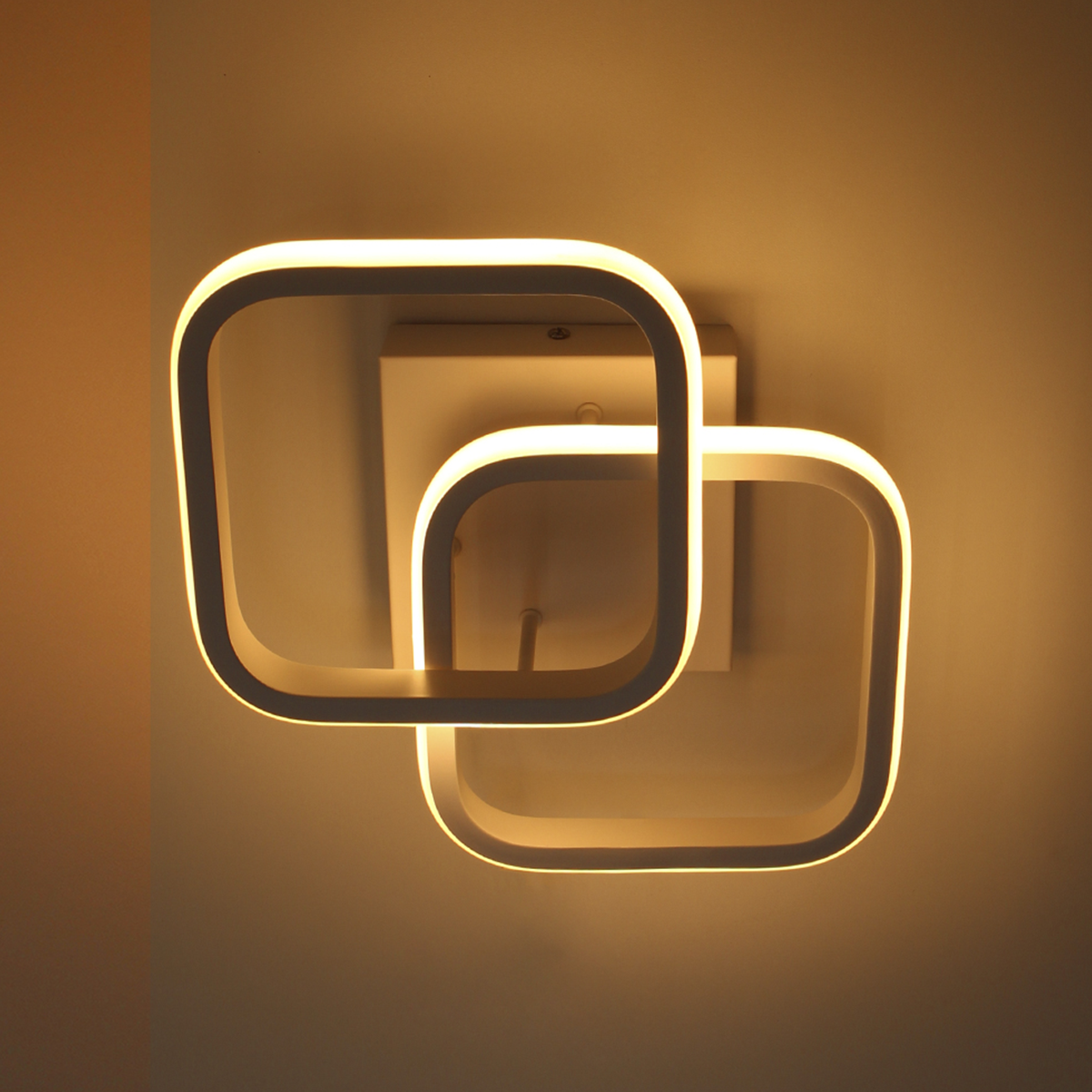 plafon taschibra village square led 10w 3000k luz amarela bivolt branco 2