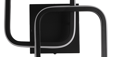 plafon taschibra village square led 10w 3000k luz amarela bivolt m2