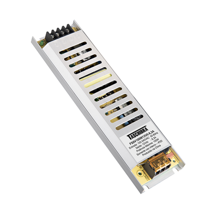 fonte taschibra chaveada slim 100w 8 3a 12v autovolt