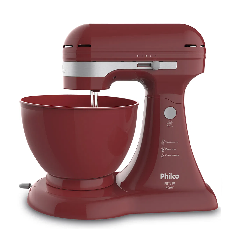 batedeira retro philco pbt510 500w vermelha